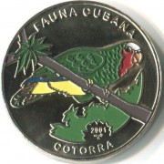 Куба 2001 1 песо Попугай cotorra