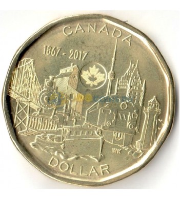 Канада 2017 1 доллар 150 лет Конфедерации