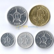 Куба 1963-2016 набор 5 монет