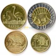 Уругвай 2011-2015 набор 4 монеты животные