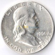 США 1961 50 центов Франклин (P) серебро