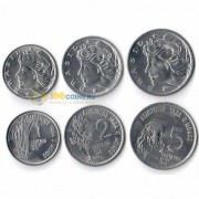 Бразилия 1975 Набор 3 монеты ФАО