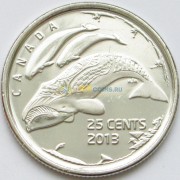 Канада 2013 25 центов Гренландские киты
