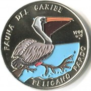 Куба 1994 1 песо Бурый пеликан