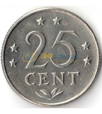 Нидерландские Антилы 1970-1985 25 центов