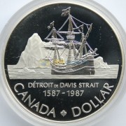 Канада 1987 1 доллар Пролива Дейвиса (proof) Канада 1987 1 доллар Пролива Дейвиса (proof)