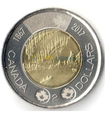 Канада 2017 2 доллара 150 лет Конфедерации