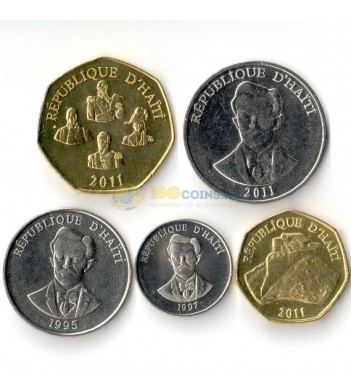 Гаити 1995-2011 набор 5 монет