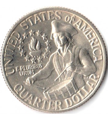 США 1976 25 центов Барабанщик