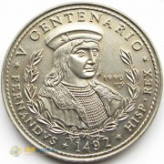 Куба 1990 1 песо Король Фердинанд