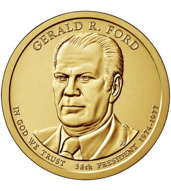 США 2016 1 доллар Президенты Джеральд Форд №38 (D)