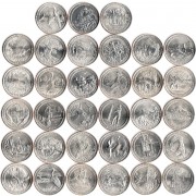 США Набор 47 монет Национальные парки квотеры