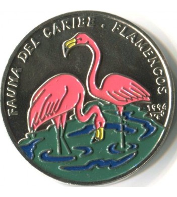 Куба 1994 1 песо Розовый фламинго
