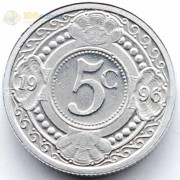 Нидерландские Антилы 1996 5 центов Нидерландские Антилы 1996 5 центов