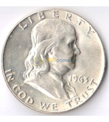 США 1963 50 центов Франклин (D) серебро