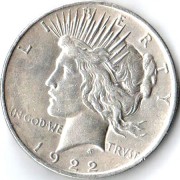 США 1922 1 доллар Доллар Мира