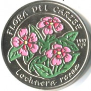 Куба 1997 1 песо Катарантус розовый