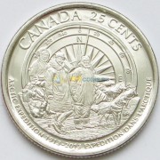 Канада 2013 25 центов Арктическая экспедиция (матовая)