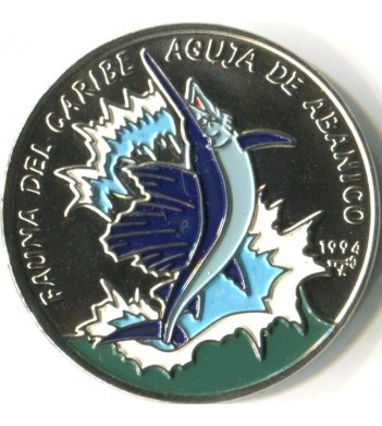 Куба 1994 1 песо Рыба парус