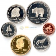 США 2017 набор 6 монет резервация Блэкфут