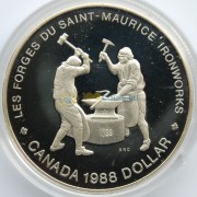 Канада 1988 1 доллар Кузницы Сен-Мориса (proof)