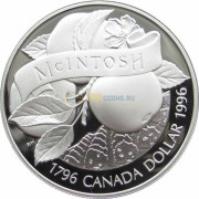Канада 1996 1 доллар Яблоки Мекинтош proof