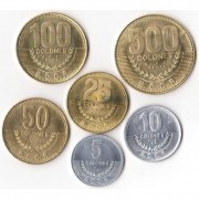Коста-Рика 2007-2014 набор 6 монет
