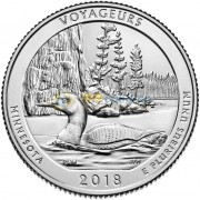 США 2018 Квотер национальные парки №43 Вояджерс (P)