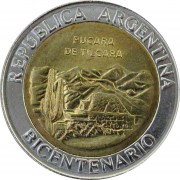 Аргентина 2010 1 песо Развалины крепости Пукара