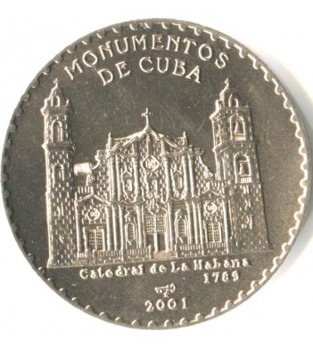 Куба 2001 1 песо Кафедральный Собор в Гаване