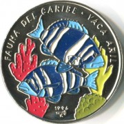 Куба 1996 1 песо Вака Индиго