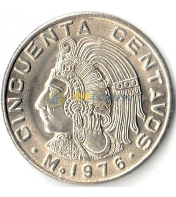 Мексика 1976 50 сентаво Индеец