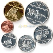 США 2017 набор 6 монет резервация Навахо