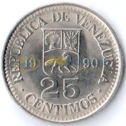 Венесуэла 1990 25 сентимо