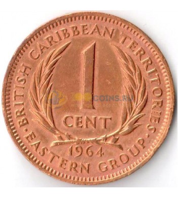 Восточные Карибы 1964 1 цент