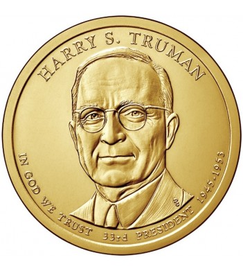 США 2015 1 доллар Президенты Гарри Трумен №33 (D)