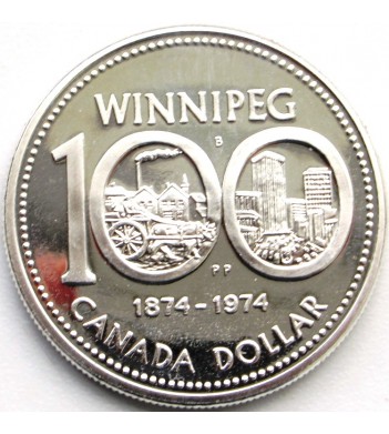 Канада 1974 1 доллар 100 лет Виннипегу