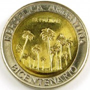 Аргентина 2010 1 песо парк Эль-Палмар