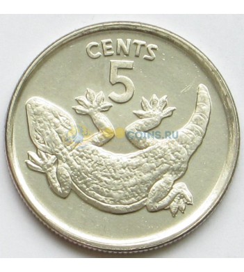 Кирибати 1979 5 центов Геккон