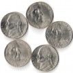США Набор 5 монет 5 центов Освоение Дикого Запада
