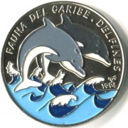 Куба 1994 1 песо Дельфины