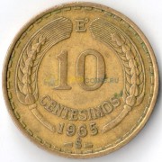 Чили 1960-1970 10 сентесимо Чили 1960-1970 10 сентесимо