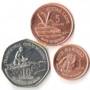 Гайана 1996-2015 набор 3 монеты