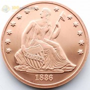 США унция медная Доллар Гобрехта 1836