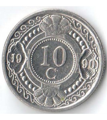 Нидерландские Антилы 1990 10 центов
