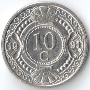 Нидерландские Антилы 1991 10 центов Нидерландские Антилы 1991 10 центов