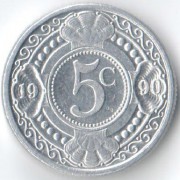 Нидерландские Антилы 1990 5 центов