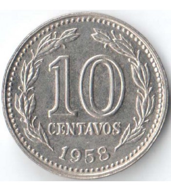 Аргентина 1958 10 сентаво