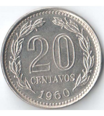 Аргентина 1960 20 сентаво