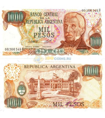 Аргентина бона 1000 песо 1976-1983